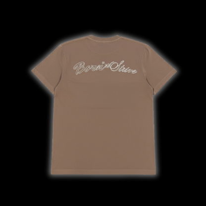 Brown STRIVE Tee.