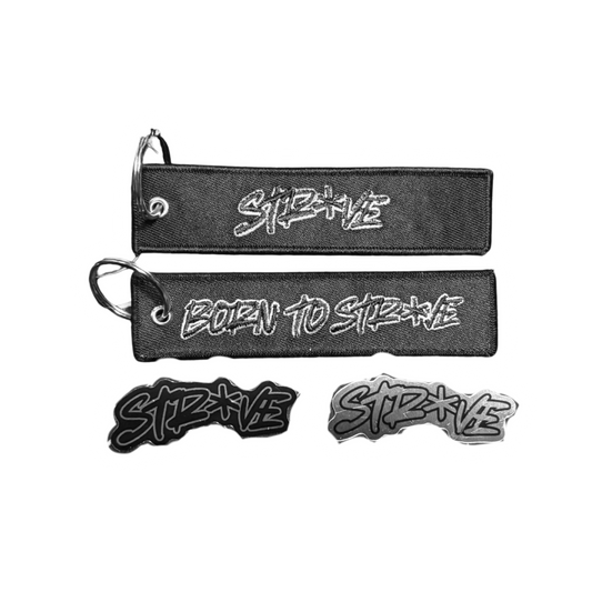 STRIVE Keychain + Chrome Sticker Pack