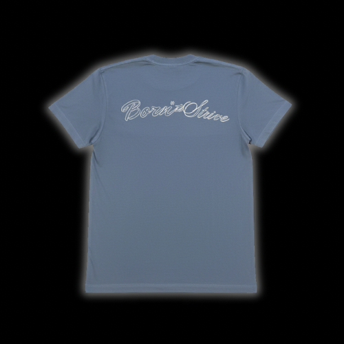 Blue STRIVE Tee.